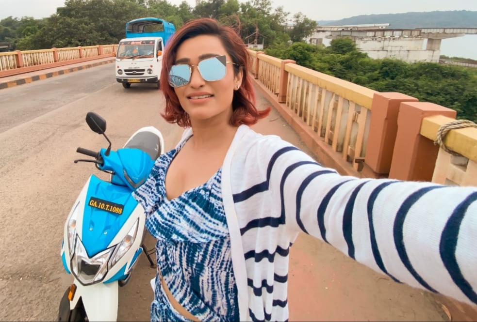 *After the lockdown Actress Aarya Vora explores bungee jumping in Goa*