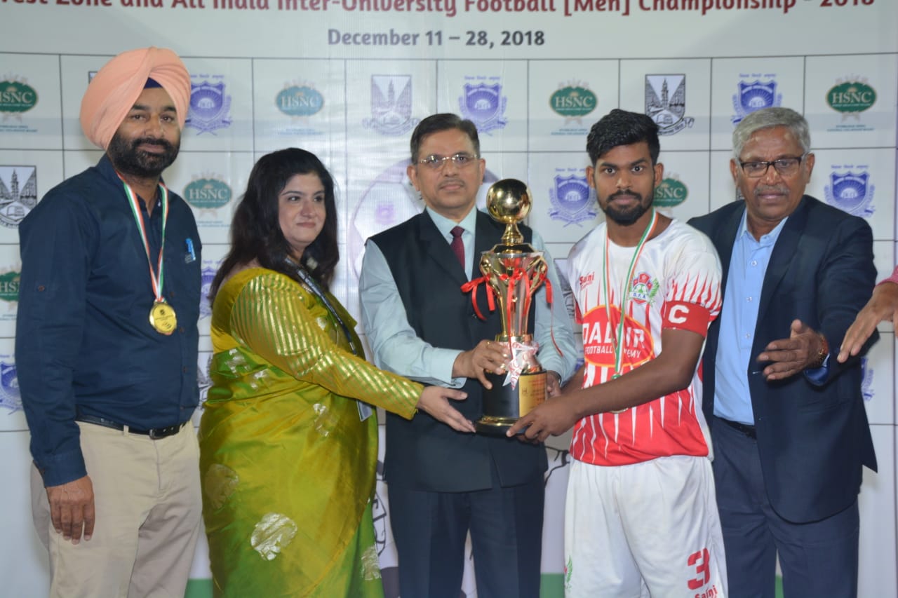 *पंजाबी विवि. बना अखिल भारतीय अंतरविश्वविद्यालयीन फुटबाल प्रतियोगिता का विजेता*