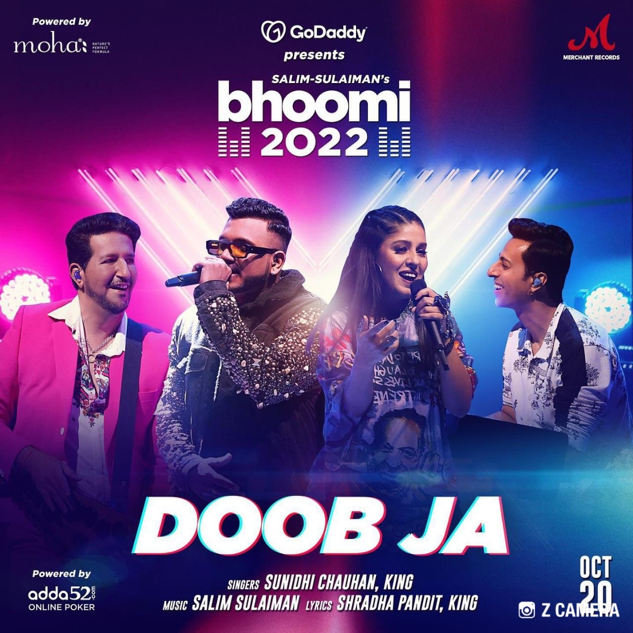 Music icons Salim-Sulaiman have released their second song 'Doob Ja' sung by Singer Sunidhi Chauhan and King from their album Bhoomi 22